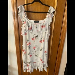 Ivanka Trump Stripped Floral Dress